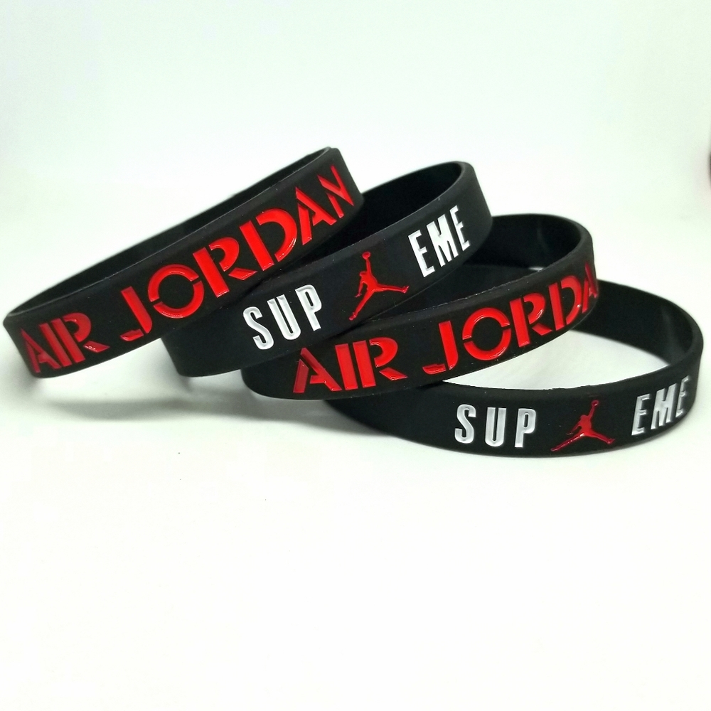 Air Jordan Silicone Wristband Bracelet 4 Pieces